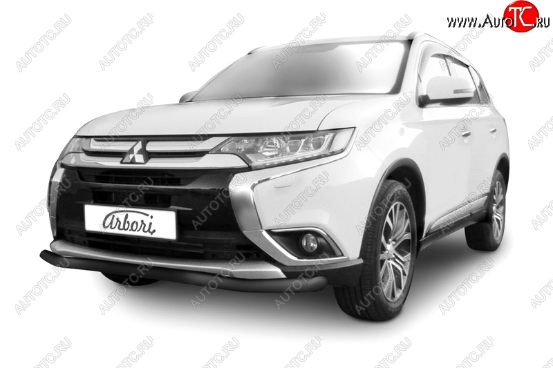 13 999 р. Защита переднего бампера (диаметр 57 мм) Arbori Mitsubishi Outlander GF 2-ой рестайлинг (2015-2018)  с доставкой в г. Йошкар-Ола