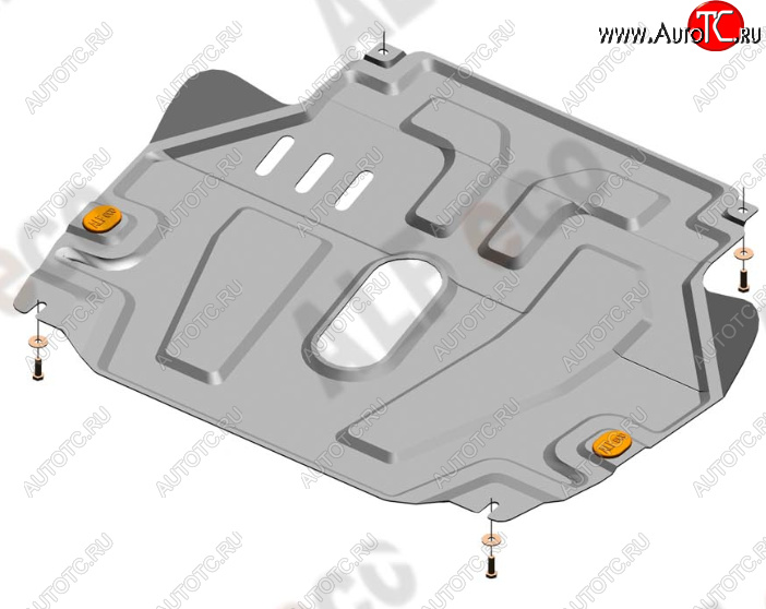 15 299 р. Защита картера двигателя и КПП Alfeco  Chevrolet Aveo  T300 (2011-2015) седан, хэтчбек (Алюминий 4 мм)  с доставкой в г. Йошкар-Ола