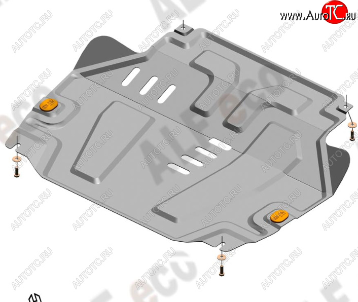 15 299 р. Защита картера двигателя и КПП (V-1,5) Alfeco  Chevrolet Cobalt (2011-2016) седан дорестайлинг (Алюминий 4 мм)  с доставкой в г. Йошкар-Ола