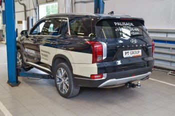 17 999 р. Фаркоп (быстросъемный квадрат) Petroil Tuning Hyundai Palisade LX2 (2018-2022)  с доставкой в г. Йошкар-Ола. Увеличить фотографию 2