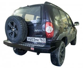 Бампер задний силовой РИФ Chevrolet Niva 2123 дорестайлинг (2002-2008)