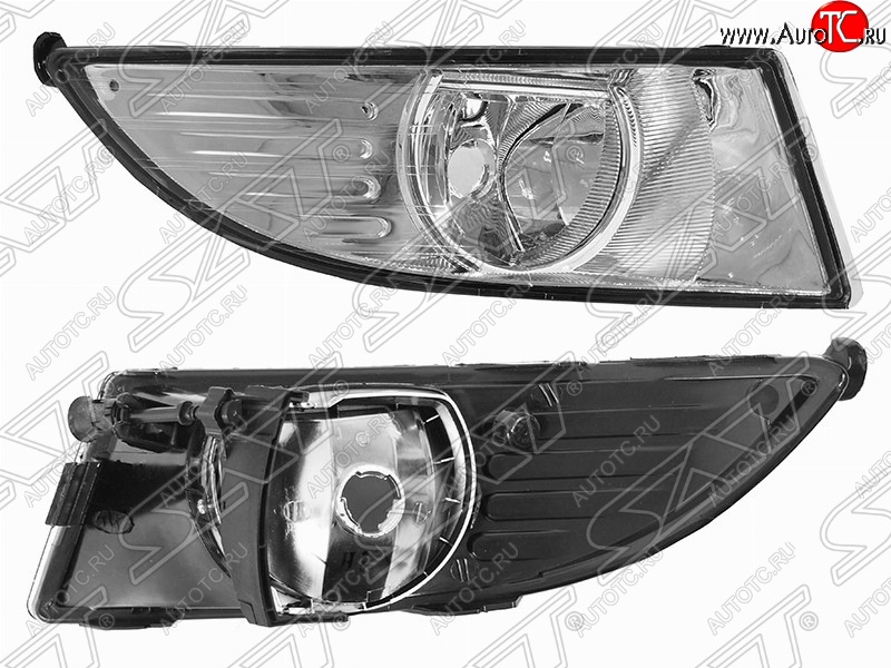 1 439 р. Правая противотуманная фара SAT (под одну лампу) Skoda Fabia Mk2 хэтчбэк рестайлинг (2010-2014)  с доставкой в г. Йошкар-Ола