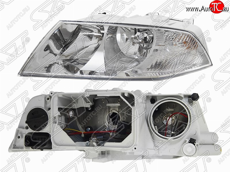 6 999 р. Левая фара передняя SAT  Skoda Octavia  A5 (2004-2008) дорестайлинг лифтбэк, дорестайлинг универсал  с доставкой в г. Йошкар-Ола