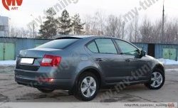 4 649 р. Козырёк на заднее стекло RS Skoda Octavia A7 дорестайлинг лифтбэк (2012-2017) (Неокрашенный)  с доставкой в г. Йошкар-Ола. Увеличить фотографию 4