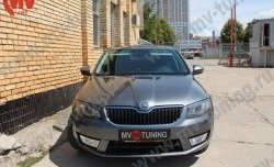 1 149 р. Комплект ресничек на фары Sport Skoda Octavia A7 дорестайлинг универсал (2012-2017) (Неокрашенные)  с доставкой в г. Йошкар-Ола. Увеличить фотографию 2