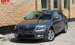 1 149 р. Комплект ресничек на фары Sport Skoda Octavia A7 дорестайлинг универсал (2012-2017) (Неокрашенные)  с доставкой в г. Йошкар-Ола. Увеличить фотографию 3