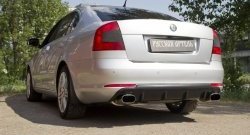 2 899 р. Диффузор заднего бампера RA  Skoda Octavia  A5 (2008-2013) лифтбэк рестайлинг, рестайлинг универсал (Поверхность шагрень)  с доставкой в г. Йошкар-Ола. Увеличить фотографию 2