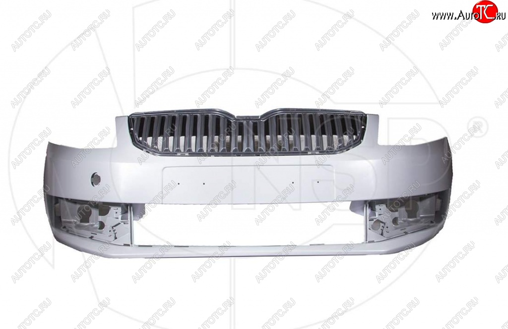 7 949 р. Передний бампер NSP (с решеткой радиатора) Skoda Octavia A7 дорестайлинг универсал (2012-2017) (Неокрашенный)  с доставкой в г. Йошкар-Ола