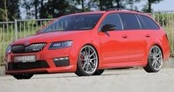 6 999 р. Пороги накладки R-Style Skoda Octavia A7 дорестайлинг универсал (2012-2017) (Неокрашенные)  с доставкой в г. Йошкар-Ола. Увеличить фотографию 4