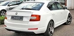 2 949 р. Лип спойлер CT Skoda Octavia A7 дорестайлинг лифтбэк (2012-2017) (Неокрашенный)  с доставкой в г. Йошкар-Ола. Увеличить фотографию 2