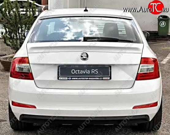 2 949 р. Лип спойлер CT Skoda Octavia A7 дорестайлинг лифтбэк (2012-2017) (Неокрашенный)  с доставкой в г. Йошкар-Ола