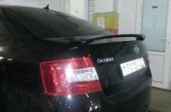 3 699 р. Лип спойлер RS Style Skoda Octavia A7 дорестайлинг лифтбэк (2012-2017) (Неокрашенный)  с доставкой в г. Йошкар-Ола. Увеличить фотографию 3