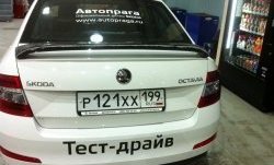 2 649 р. Спойлер LitCompany Skoda Octavia A7 дорестайлинг лифтбэк (2012-2017) (Неокрашенный)  с доставкой в г. Йошкар-Ола. Увеличить фотографию 6