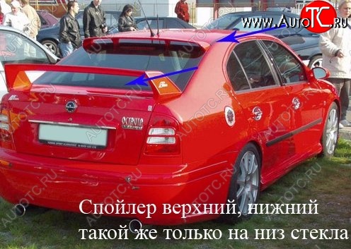 3 499 р. Нижний спойлер CT Skoda Octavia Tour A4 1U2 лифтбэк рестайлинг (2000-2010) (Неокрашенный)  с доставкой в г. Йошкар-Ола