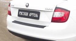 1 279 р. Защитная накладка на задний бампер RA Skoda Rapid NH3 дорестайлинг лифтбэк (2012-2017)  с доставкой в г. Йошкар-Ола. Увеличить фотографию 2