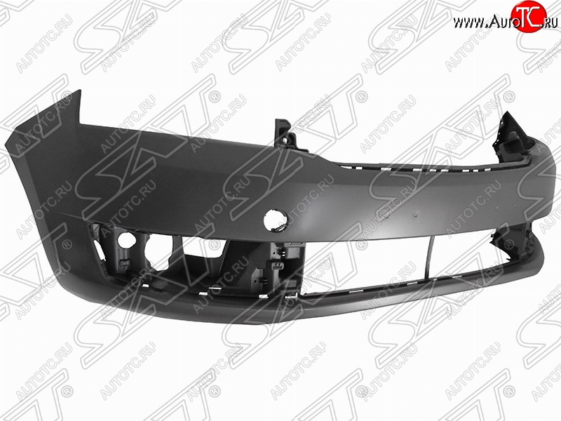 1 499 р. Передний бампер SAT Skoda Rapid NH3 дорестайлинг лифтбэк (2012-2017) (Неокрашенный)  с доставкой в г. Йошкар-Ола