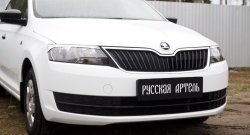 579 р. Реснички на фары RA Skoda Rapid NH3 дорестайлинг лифтбэк (2012-2017) (Неокрашенные)  с доставкой в г. Йошкар-Ола. Увеличить фотографию 4