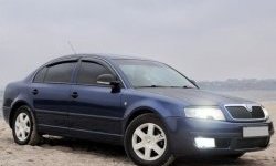 1 649 р. Реснички на фары CT Skoda Superb седан 3U дорестайлинг (2001-2006) (Неокрашенные)  с доставкой в г. Йошкар-Ола. Увеличить фотографию 3