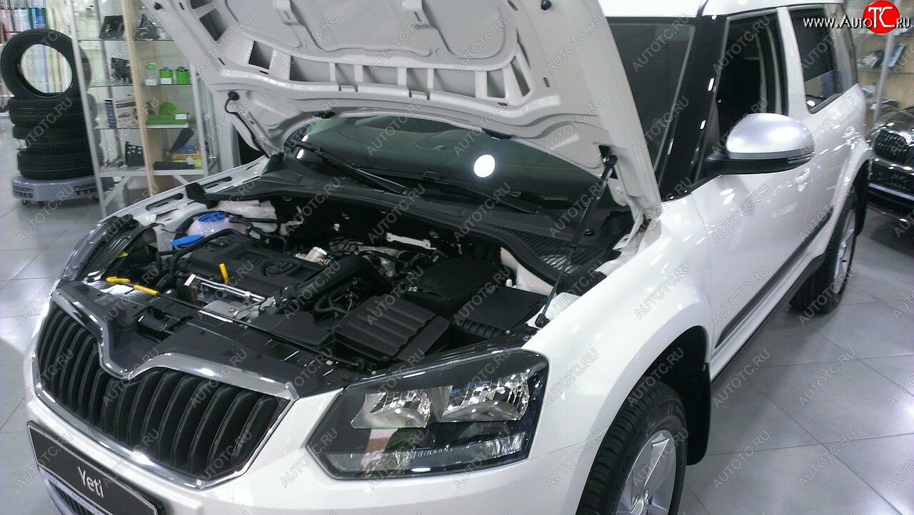 2 049 р. Упоры капота Russtal  Skoda Yeti (2013-2018) (1 штука)  с доставкой в г. Йошкар-Ола