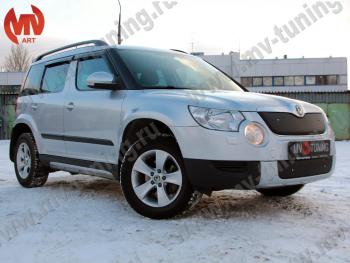 4 999 р. Зимние заглушки (верхняя и нижняя) MV-Tuning Skoda Yeti (2009-2013) (Неокрашенная)  с доставкой в г. Йошкар-Ола. Увеличить фотографию 2