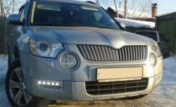 1 249 р. Реснички на фары CT Skoda Yeti (2009-2013) (Неокрашенные)  с доставкой в г. Йошкар-Ола. Увеличить фотографию 2