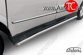 12 869 р. Защита порогов Arbori SSANGYONG Actyon Sport (2012-2025)  с доставкой в г. Йошкар-Ола