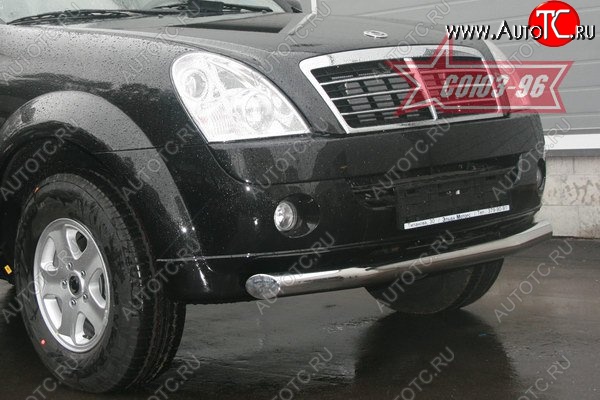 12 239 р. Защита переднего бампера одинарная Souz-96 (d76) SSANGYONG Rexton Y250 (2006-2012)  с доставкой в г. Йошкар-Ола