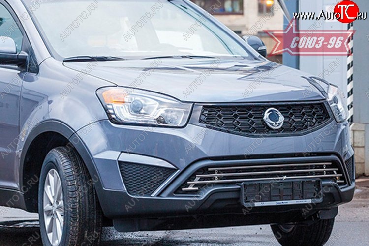 8 414 р. Декоративный элемент воздухозаборника Souz-96 (d16) SSANGYONG Actyon рестайлинг (2013-2021)  с доставкой в г. Йошкар-Ола