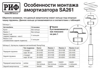 6 549 р. Амортизатор передний усиленный (штатный и лифт 0-30 мм, масляный) РИФ SSANGYONG Kyron дорестайлинг (2005-2007)  с доставкой в г. Йошкар-Ола. Увеличить фотографию 3