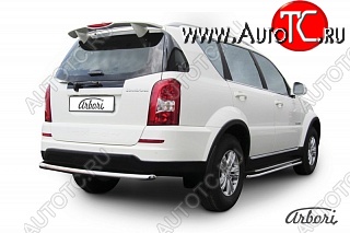 8 549 р. Защита заднего бампера Arbori SSANGYONG Rexton Y290 (2012-2017)  с доставкой в г. Йошкар-Ола