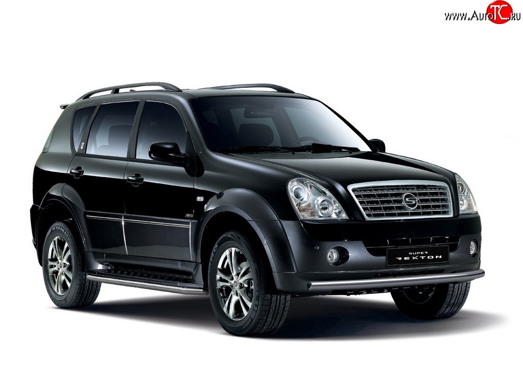 4 299 р. Защита порогов из трубы Ø51 Petroil Tuning. SSANGYONG Rexton Y250 (2006-2012) (Нержавеющая полированная сталь)  с доставкой в г. Йошкар-Ола