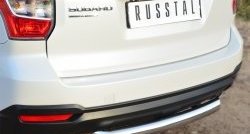 13 999 р. Одинарная защита заднего бампера из трубы диаметром 76 мм SLITKOFF  Subaru Forester  SJ (2012-2016) дорестайлинг  с доставкой в г. Йошкар-Ола. Увеличить фотографию 2