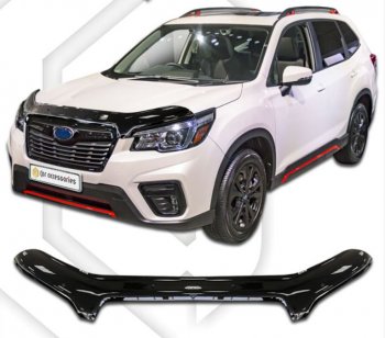 Дефлектор капота CA-Plastiс Subaru (Субару) Forester (Форестер)  SK/S14 (2018-2021) SK/S14 дорестайлинг