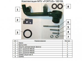 11 749 р. Замок КПП FORTUS АТ+ Subaru Forester SK/S14 дорестайлинг (2018-2021)  с доставкой в г. Йошкар-Ола. Увеличить фотографию 3