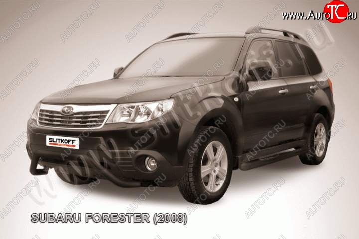 15 849 р. Кенгурятник d57 мини Subaru Forester SH (2008-2013) (Цвет: серебристый)  с доставкой в г. Йошкар-Ола