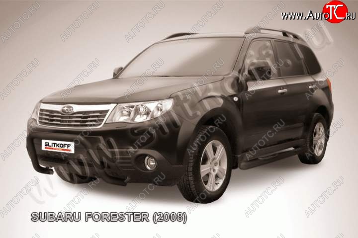 16 549 р. Кенгурятник d57 низкий рама Subaru Forester SH (2008-2013) (Цвет: серебристый)  с доставкой в г. Йошкар-Ола