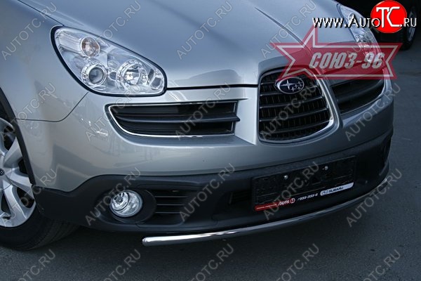 10 079 р. Защита переднего бампера одинарная Souz-96 (d42). Subaru Tribeca (2005-2007)  с доставкой в г. Йошкар-Ола