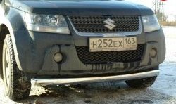 9 499 р. Защита переднего бампера d75x42 мм Металл Дизайн Suzuki Grand Vitara JT 5 дверей дорестайлинг (2005-2008) (полированная нержавейка)  с доставкой в г. Йошкар-Ола. Увеличить фотографию 1