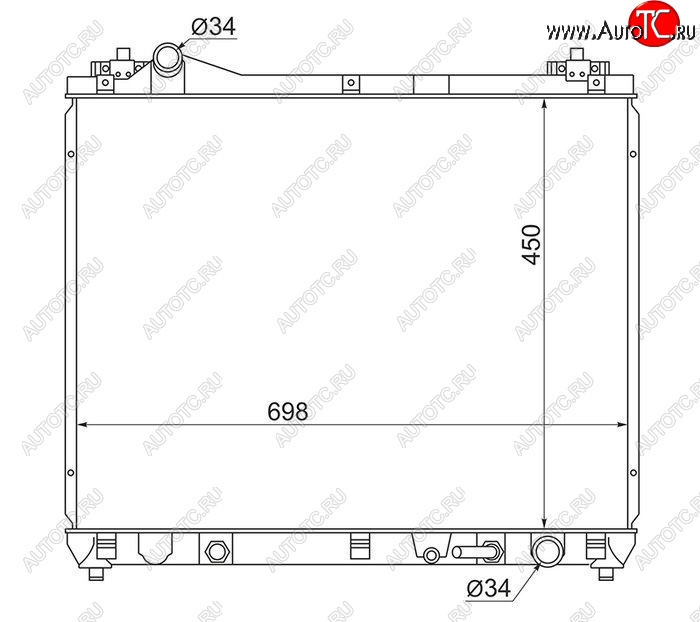 8 849 р. Радиатор двигателя SAT  Suzuki Escudo ( 5,  3) - Grand Vitara ( JT 5 дверей,  JT 3 двери)  с доставкой в г. Йошкар-Ола