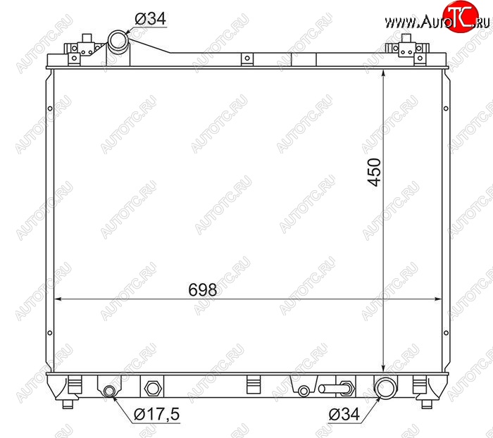 7 799 р. Радиатор двигателя SAT  Suzuki Escudo ( 5,  3) - Grand Vitara ( JT 5 дверей,  JT 3 двери)  с доставкой в г. Йошкар-Ола