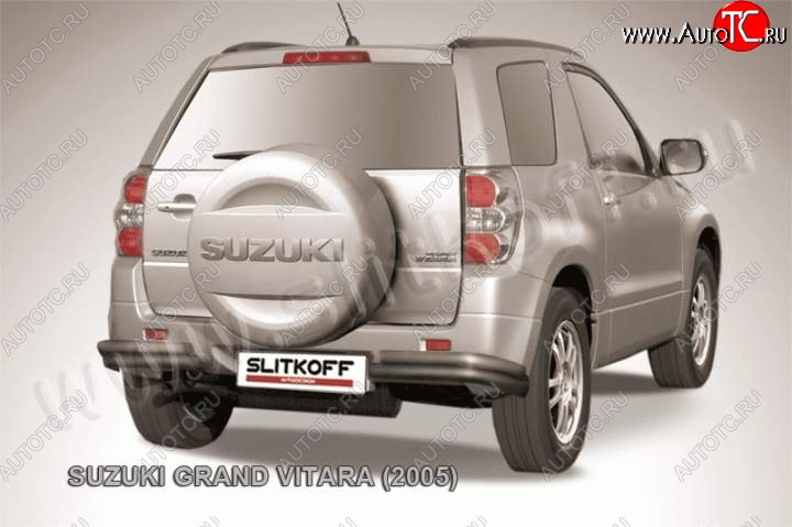 6 899 р. Уголки d57+d42 двойные  Suzuki Grand Vitara  JT 3 двери (2005-2008) дорестайлинг (Цвет: серебристый)  с доставкой в г. Йошкар-Ола