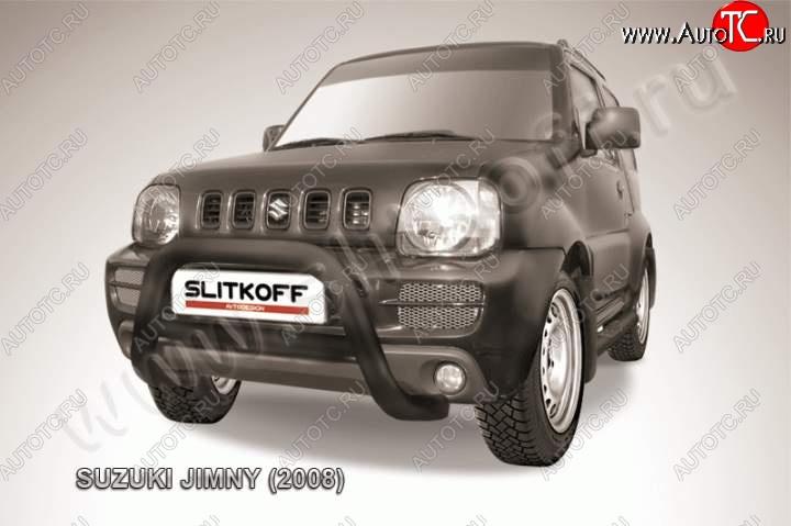 23 599 р. Кенгурятник d76 низкий Suzuki Jimny JB23/JB43 1-ый рестайлинг (2002-2012) (Цвет: серебристый)  с доставкой в г. Йошкар-Ола