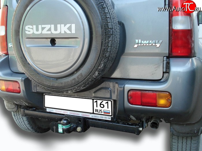 7 849 р. Фаркоп Лидер Плюс (до 1200 кг) Suzuki Jimny JB23/JB43 дорестайлинг (1998-2001) (Без электропакета)  с доставкой в г. Йошкар-Ола