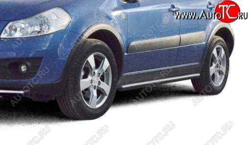 22 999 р. Защита порогов ТехноСфера (Техно Сфера) (нержавейка, 63.5 mm)  Suzuki SX4  GYA,GYB (2010-2016)  рестайлинг, хэтчбэк  с доставкой в г. Йошкар-Ола