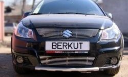 Декоративная вставка решетки радиатора (хетчбек) Berkut Suzuki SX4 GYA,GYB  рестайлинг, хэтчбэк (2010-2016)