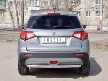 16 899 р. Одинарная защита заднего бампера из трубы диаметром 63 мм SLITKOFF Suzuki Vitara LY дорестайлинг (2015-2019)  с доставкой в г. Йошкар-Ола. Увеличить фотографию 3