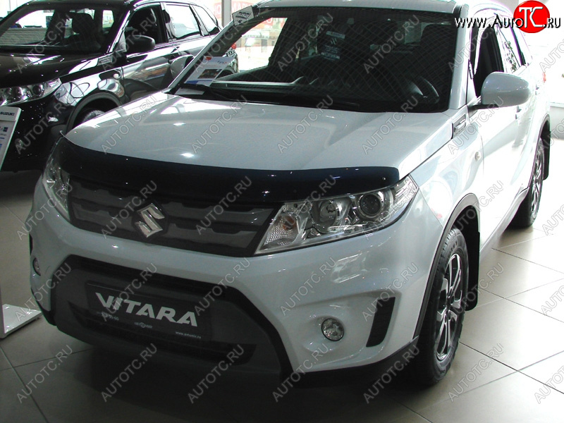 2 879 р. Дефлектор капота SIM  Suzuki Vitara  LY (2015-2019) дорестайлинг  с доставкой в г. Йошкар-Ола