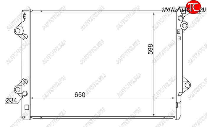 11 549 р. Радиатор двигателя SAT Toyota 4Runner N210 дорестайлинг (2002-2005)  с доставкой в г. Йошкар-Ола