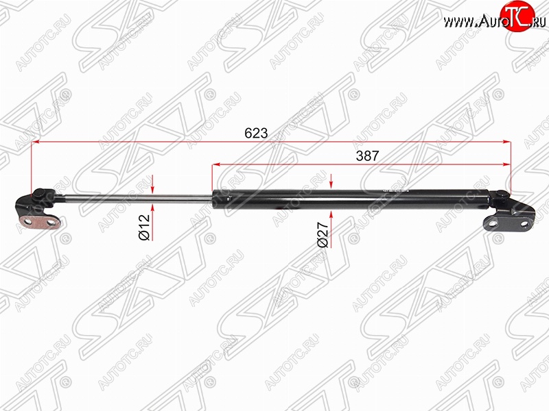 1 269 р. Правый упор крышки багажника (газовый) SAT Toyota 4Runner N180 5 дв. дорестайлинг (1995-2000)  с доставкой в г. Йошкар-Ола