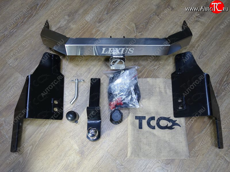 23 699 р. Фаркоп (тягово-сцепное устройство) TCC  Toyota Land Cruiser Prado  J150 (2009-2020) дорестайлинг, 1-ый рестайлинг, 2-ой рестайлинг (оцинкованный, шар Е нержавейка, надпись Prado)  с доставкой в г. Йошкар-Ола